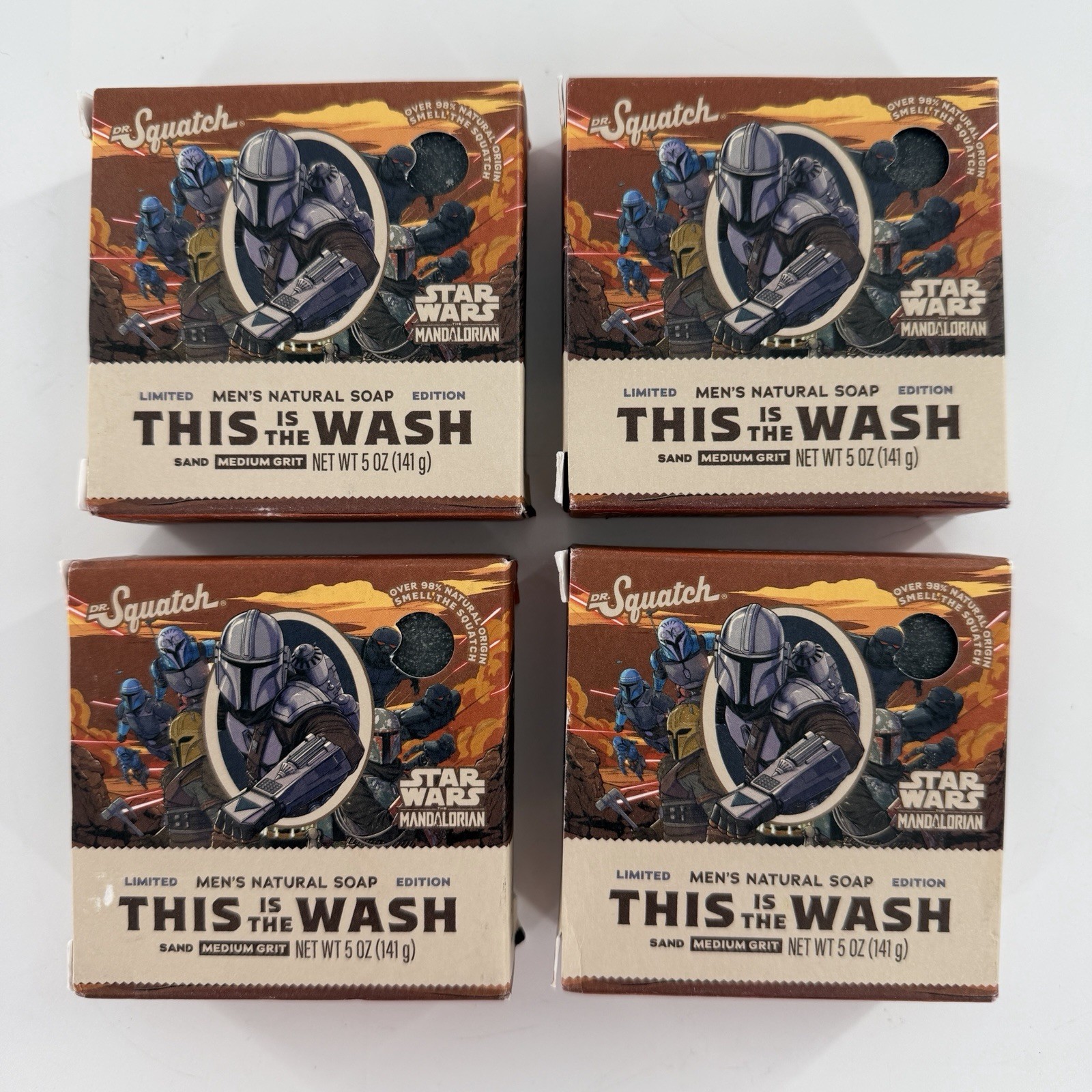 This is the Wash Dr Squatch Soap 4 Pack Star Wars Medium Grit Limited Edition