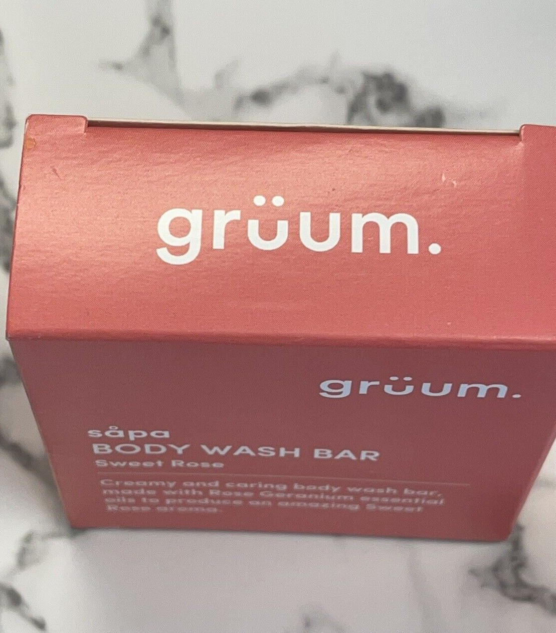 Gruum Body wash bar -45 g – Rose geranium