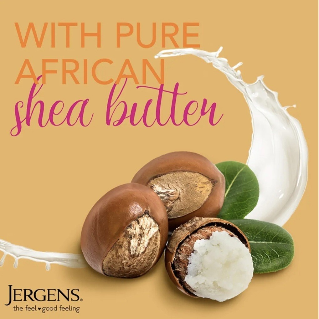 NEW! JERGENS (4-BARS) 3 Oz. (85 g) 🟡🫧 ●SHEA BUTTER● ~Enriched~ Mild Soap🫧.