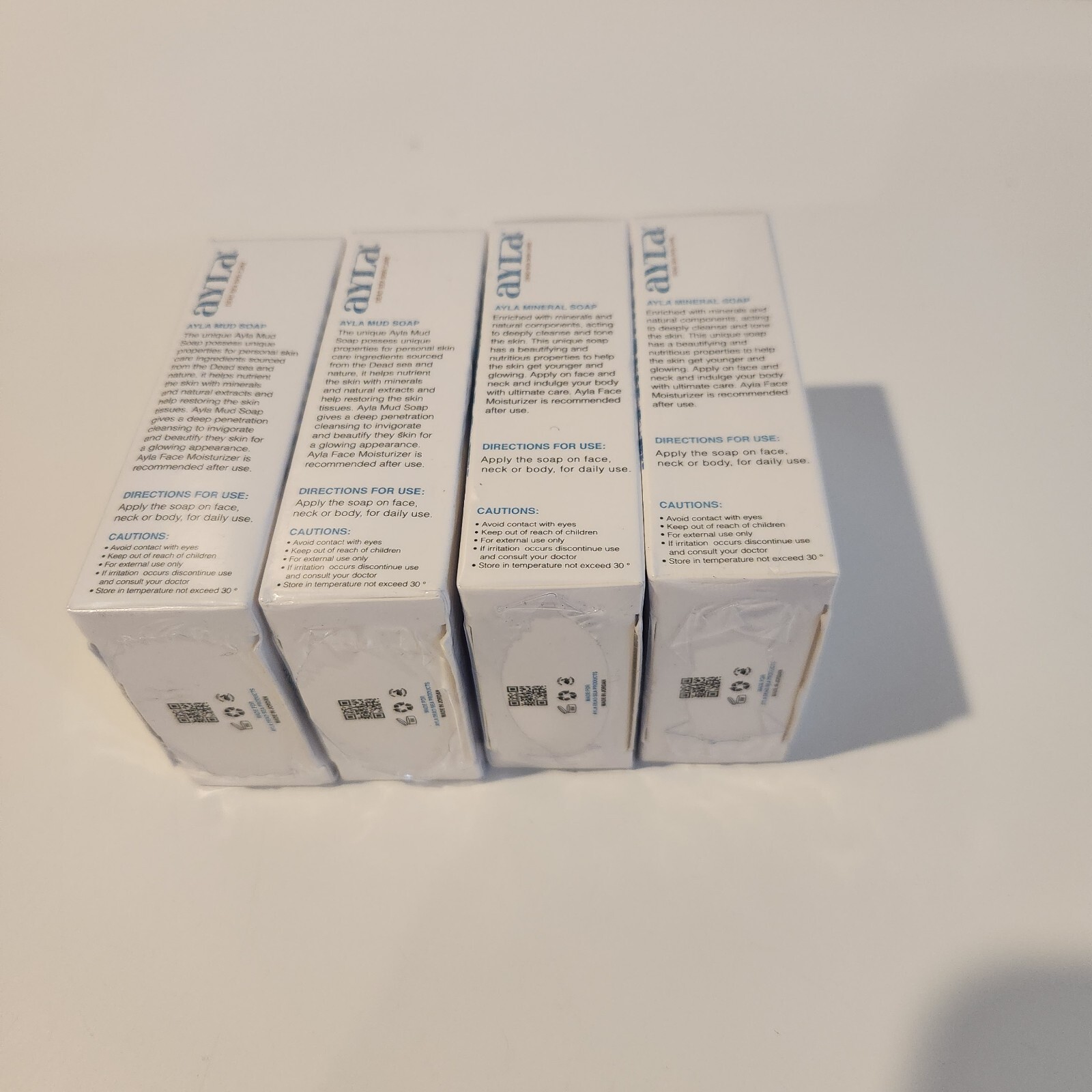 Dead Sea Mud and Mineral Soap Ayla Lot of 4