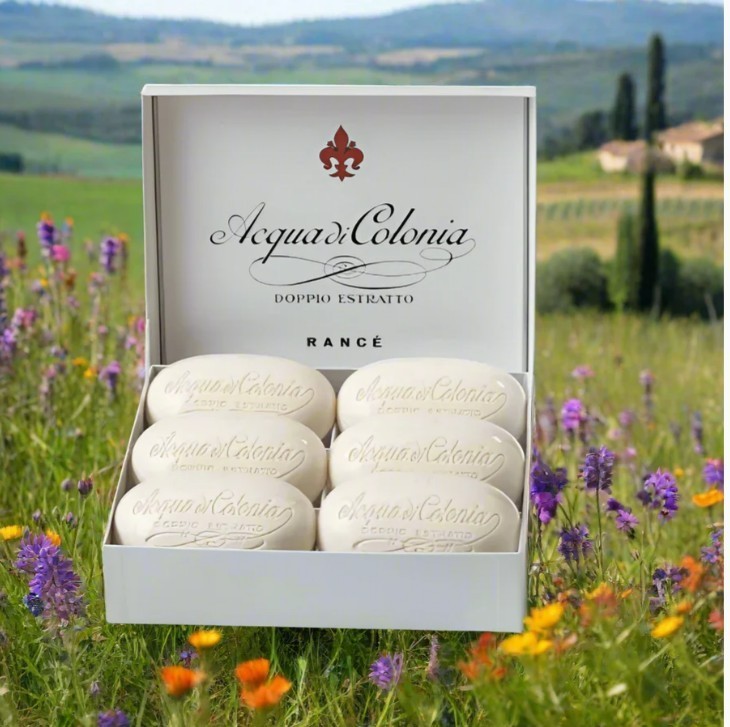 Rance 1795, Aqua di Colonia Coffret, Luxury Set of 6 French Perfumed Soaps
