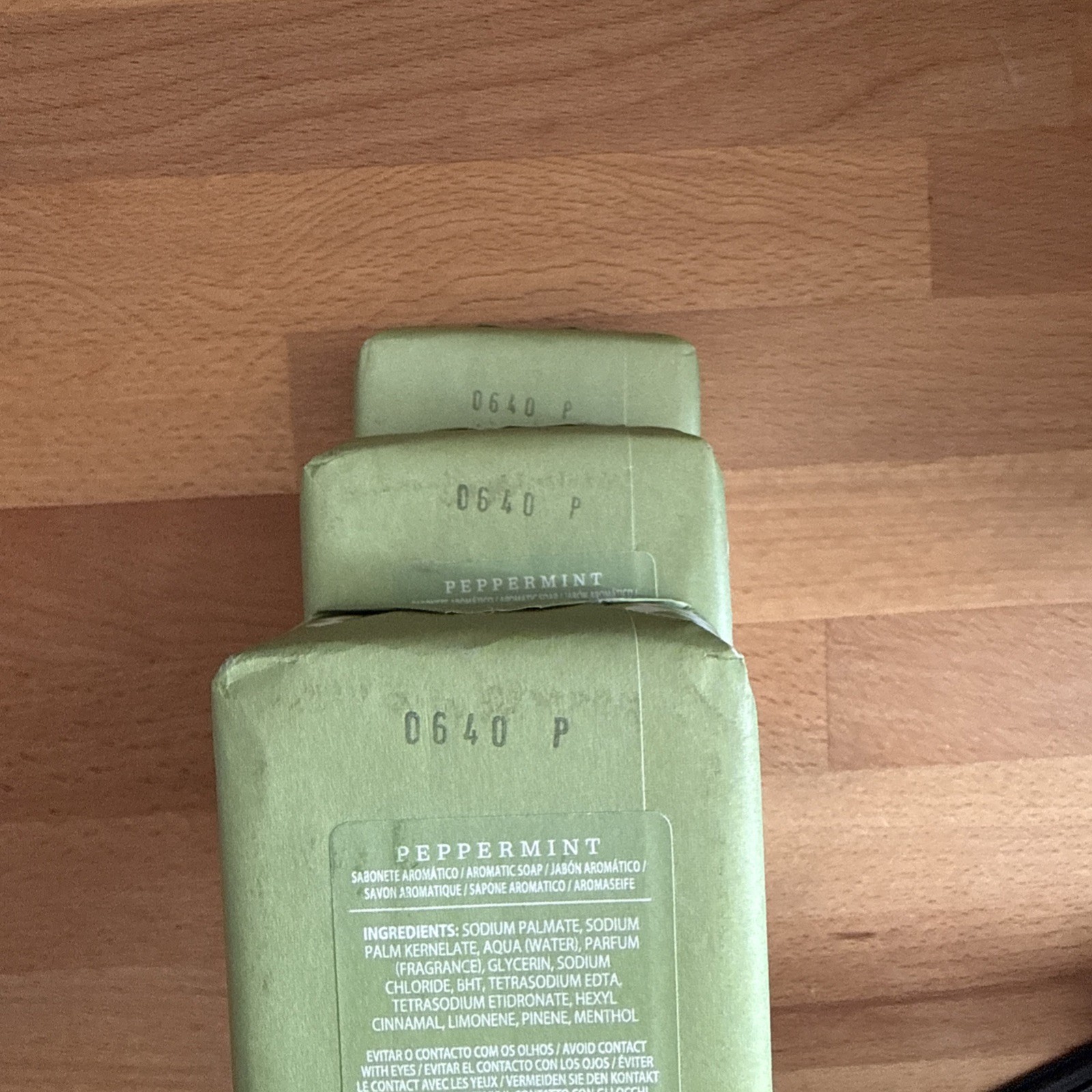 3X-Castelbel Peppermint Soap 10.5 oz Luxury Bar Soap Fresh Mint Portugal