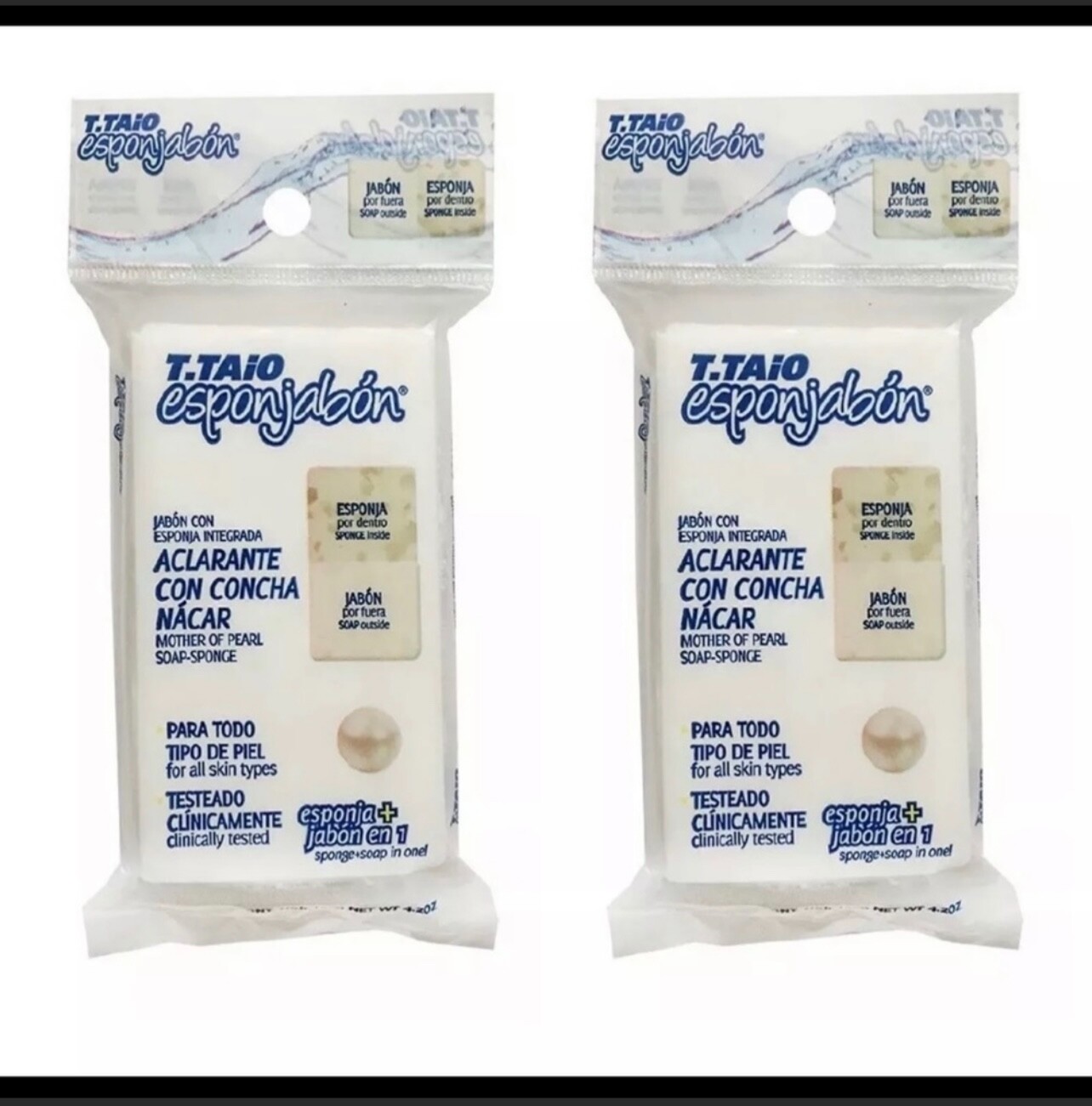 T-Taio Esponjabon Bar Soap 2-pack