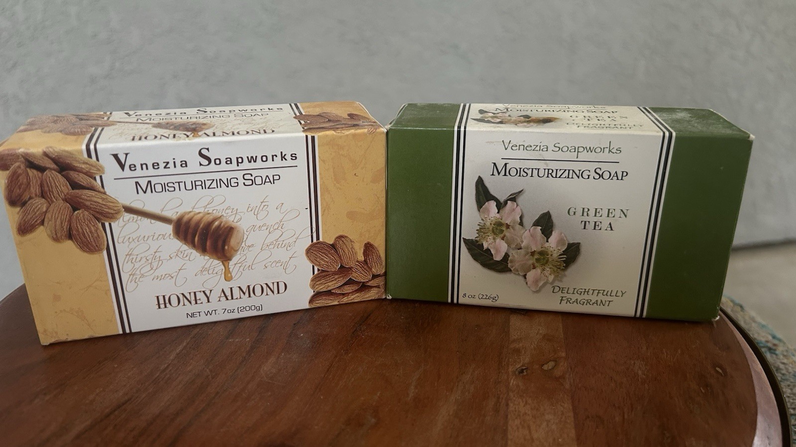 LOT (2) VENEZIA Soap works PURE VEGETABLE LEMON Verbena & Green Tea Soap 7oz NIB