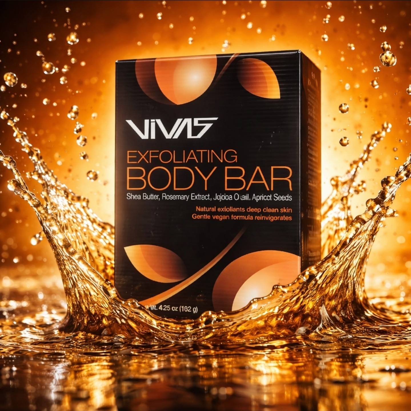 Bar Soap Vivas by Ampro Exfoliating Body Bar w/ Shea Butter Rosemary Extract