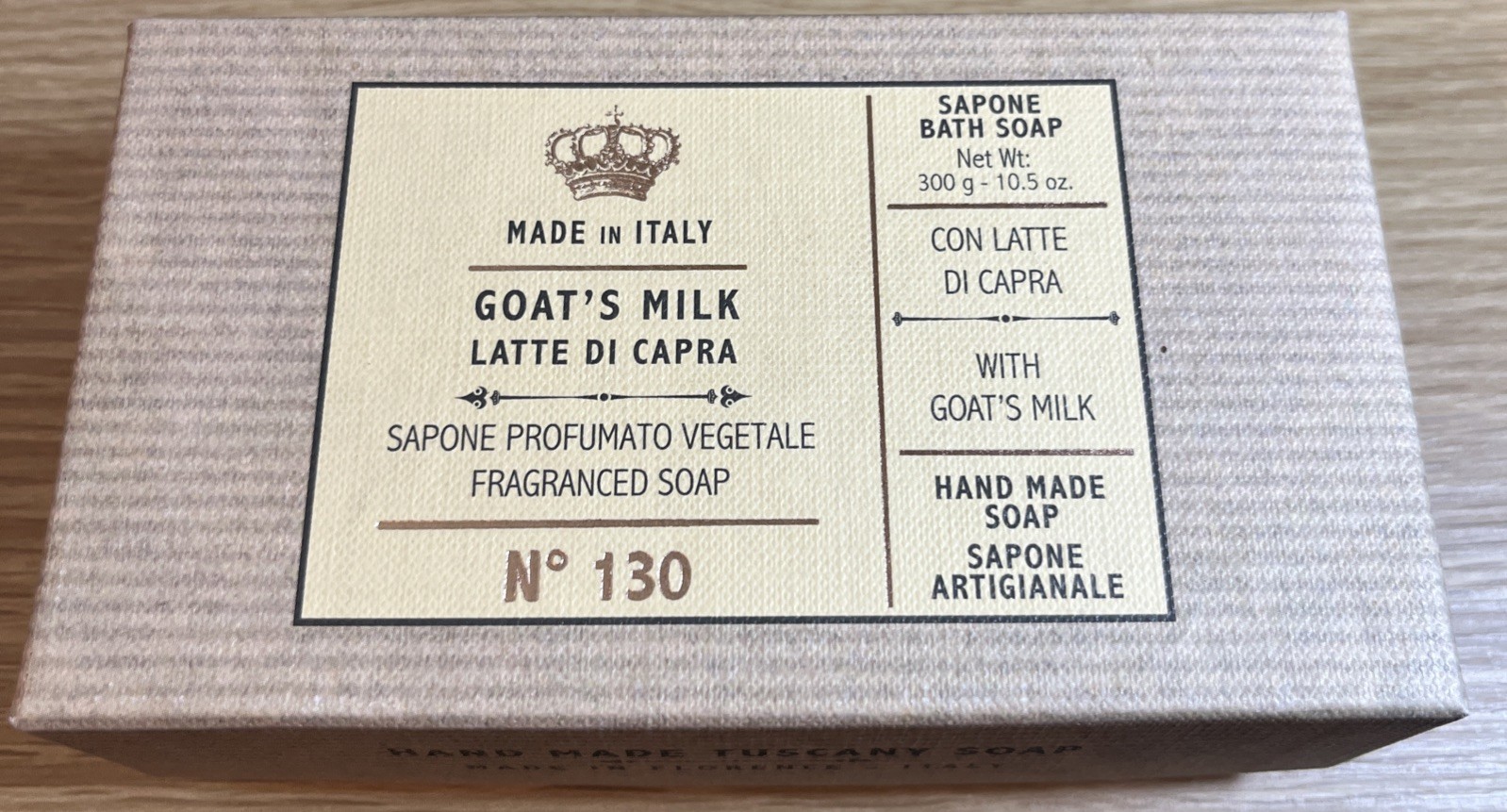 Sapone Profumato Vegetable Fragranced Soap Hand Made in Italy Goat’s Milk