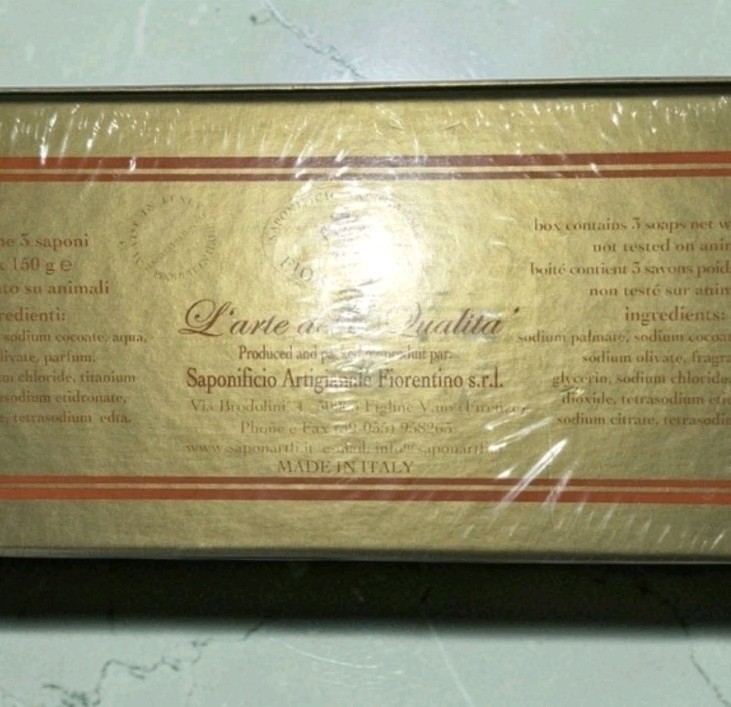 Saponificio Artigianale Fiorentino Angel Cherub Soaps Handmade In Italy NWT