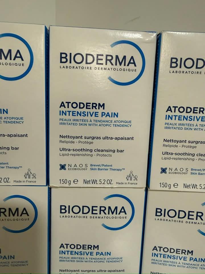 6 X Bioderma Atoderm Intensive Pain Ultra-Soothing Cleansing Bar 150g EXP 01/28