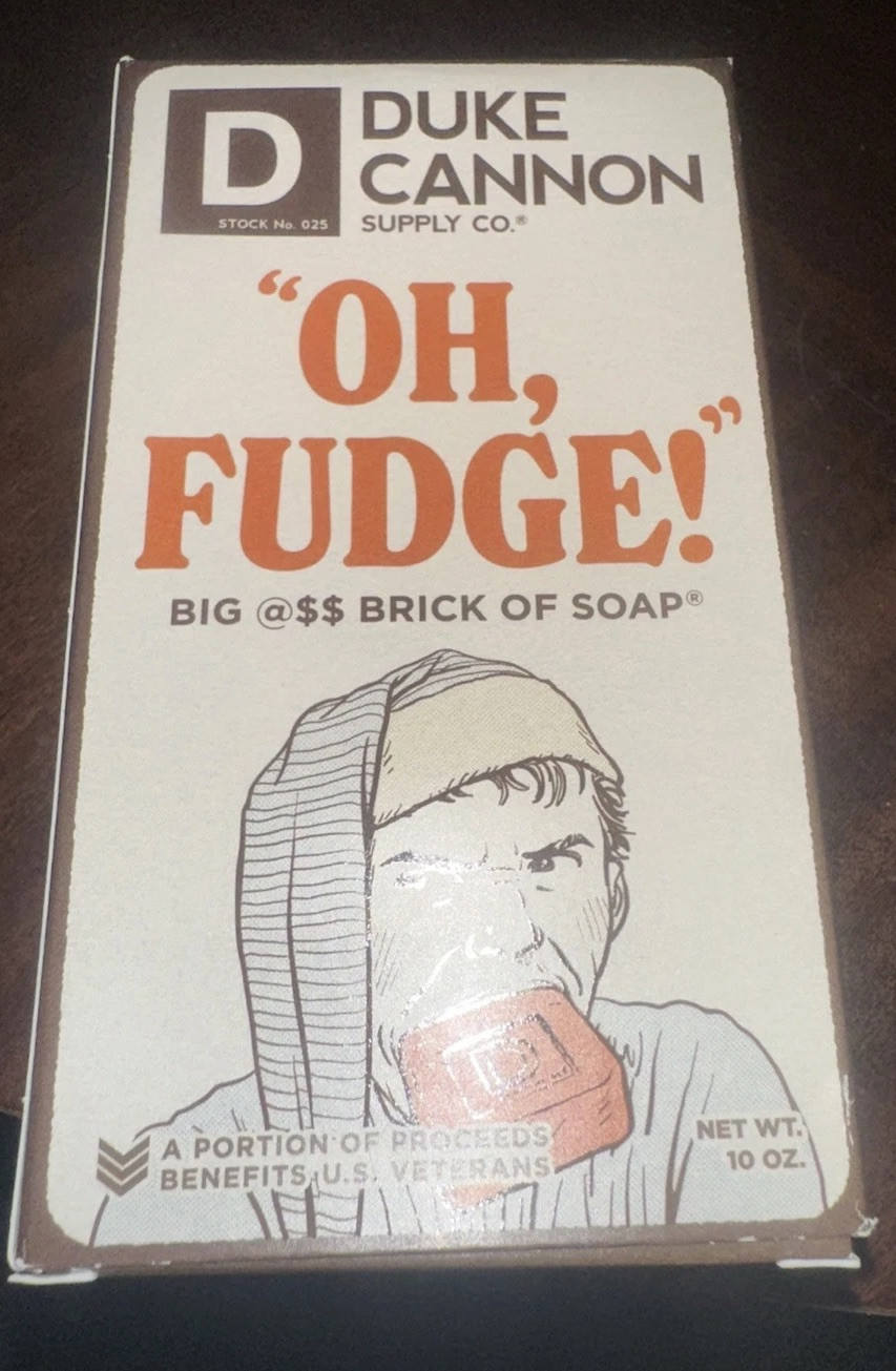 Duke Cannon Oh Fudge! Big A** Brick Of Soap 10oz. New In Box. Made In USA.