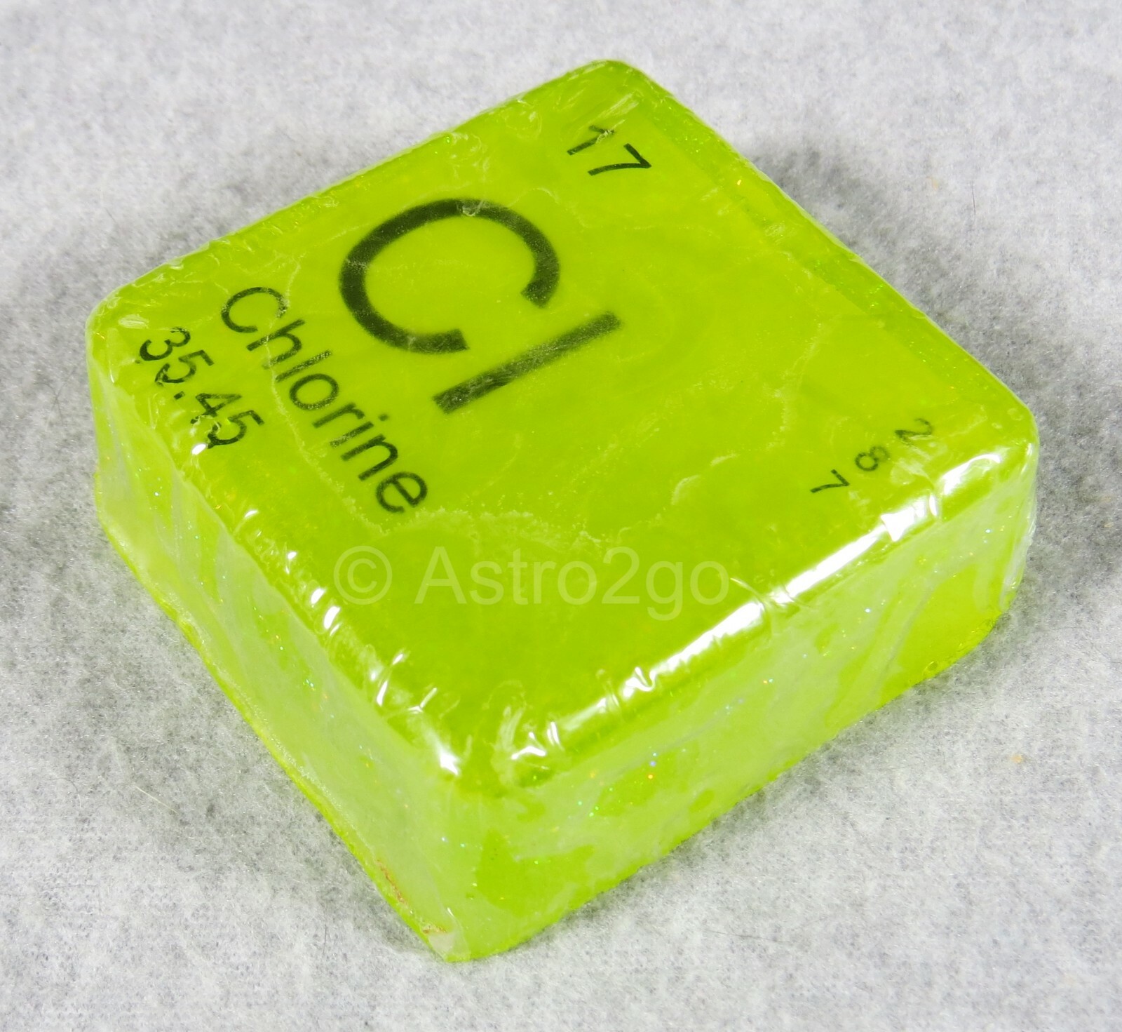 PERIODIC TABLE ELEMENT “Cl” CHLORINE NOVELTY HAND BATH SOAP-4 oz JUST BUBBLY NEW