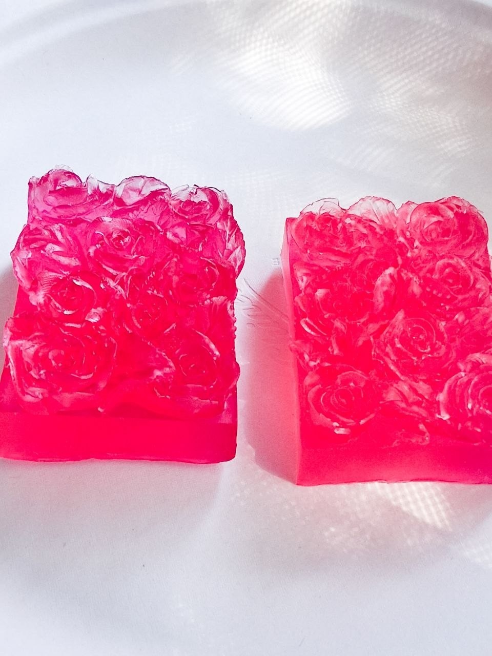 Lavender Bar SOAP 85g Jojoba Oil Moisturizing Rose Texture Natural