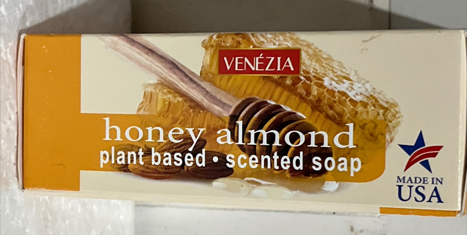 VENEZIA Soap Honey Almond Vegan Hydrating Paraben Free Plant Based Scented USA