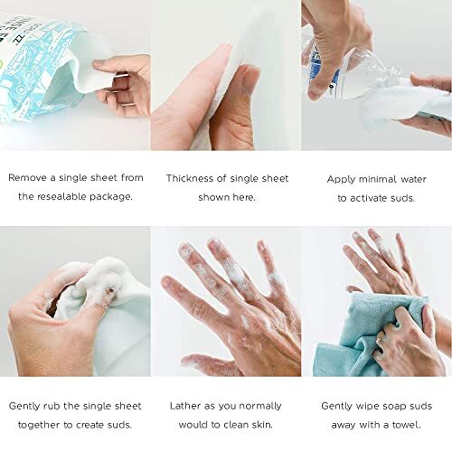 Scrubzz Disposable No Rinse Bathing Wipes – 25 Pack – Assorted Scents , Sizes