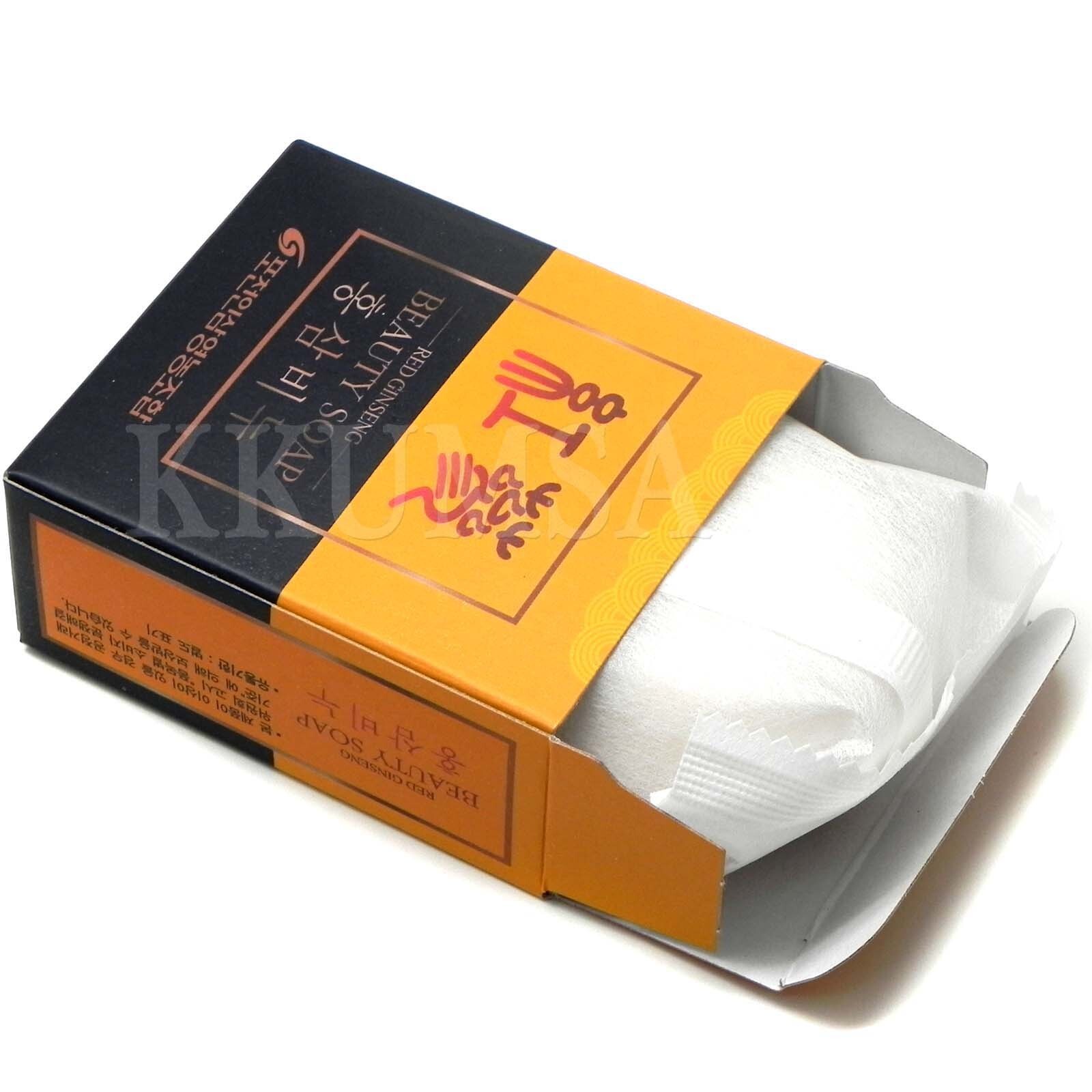 Korean Red Ginseng beauty Soap 400g(100gx2p x 2Box) moisture,nourishment provide