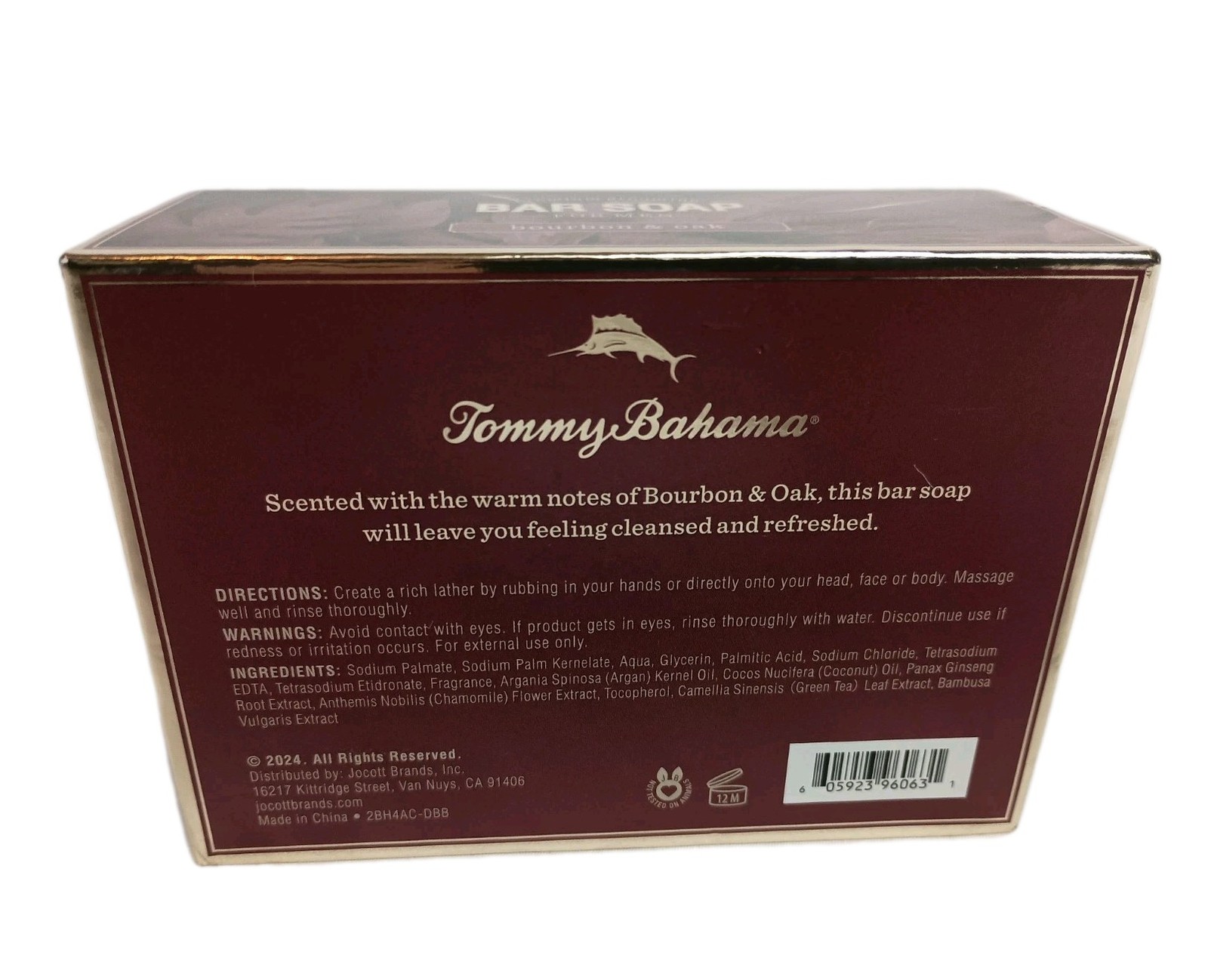 Tommy Bahama Bar Soap For Men – Bourbon & Oak – Hair / Face / Body ( 10oz )