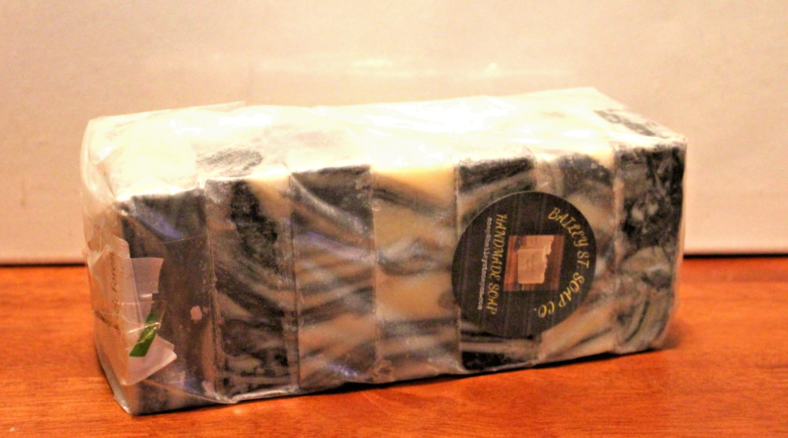 Black Forest Cold Processed handmade soap loaf, 7 precut bars