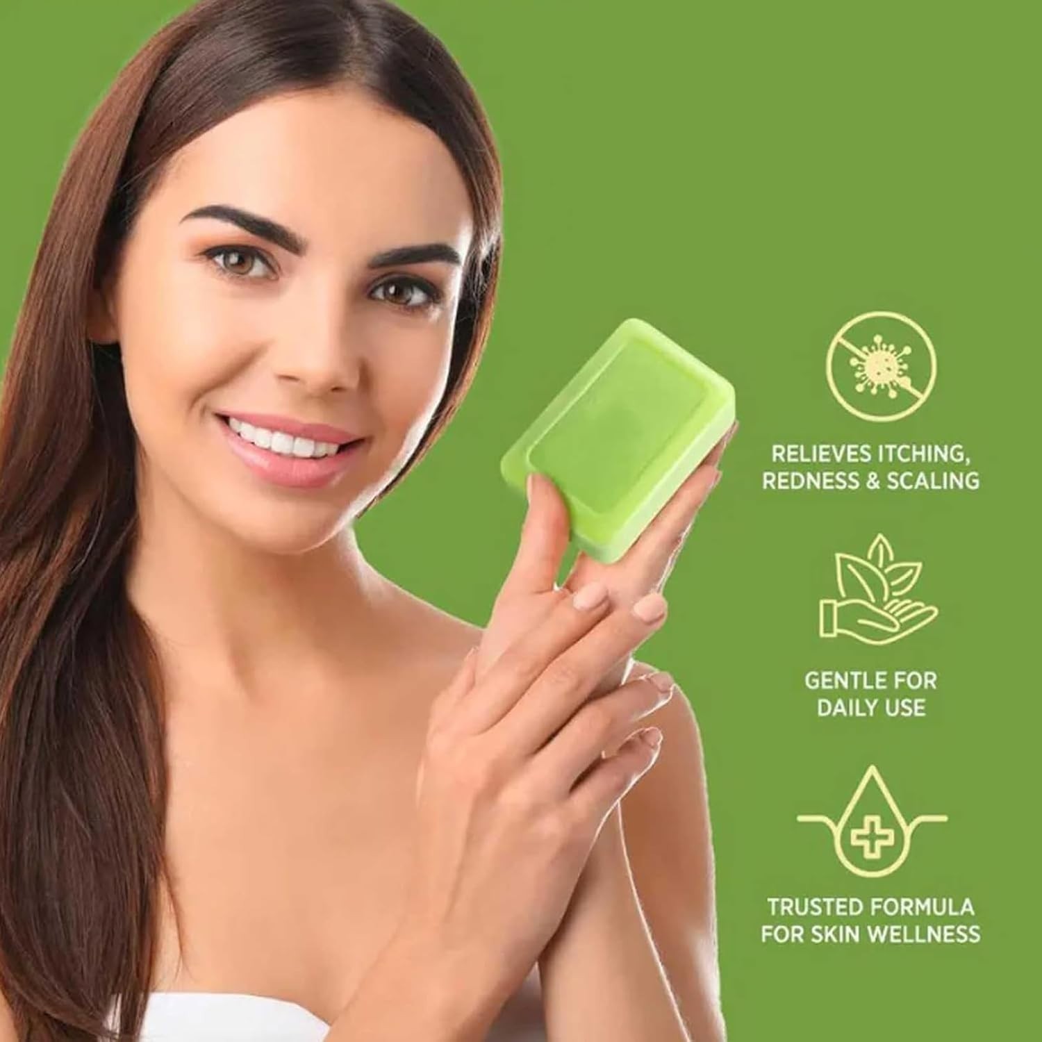 Antifungal Medicated Soap Bar, Athletes Foot Jock Itch Ringworm Yeast Infection
