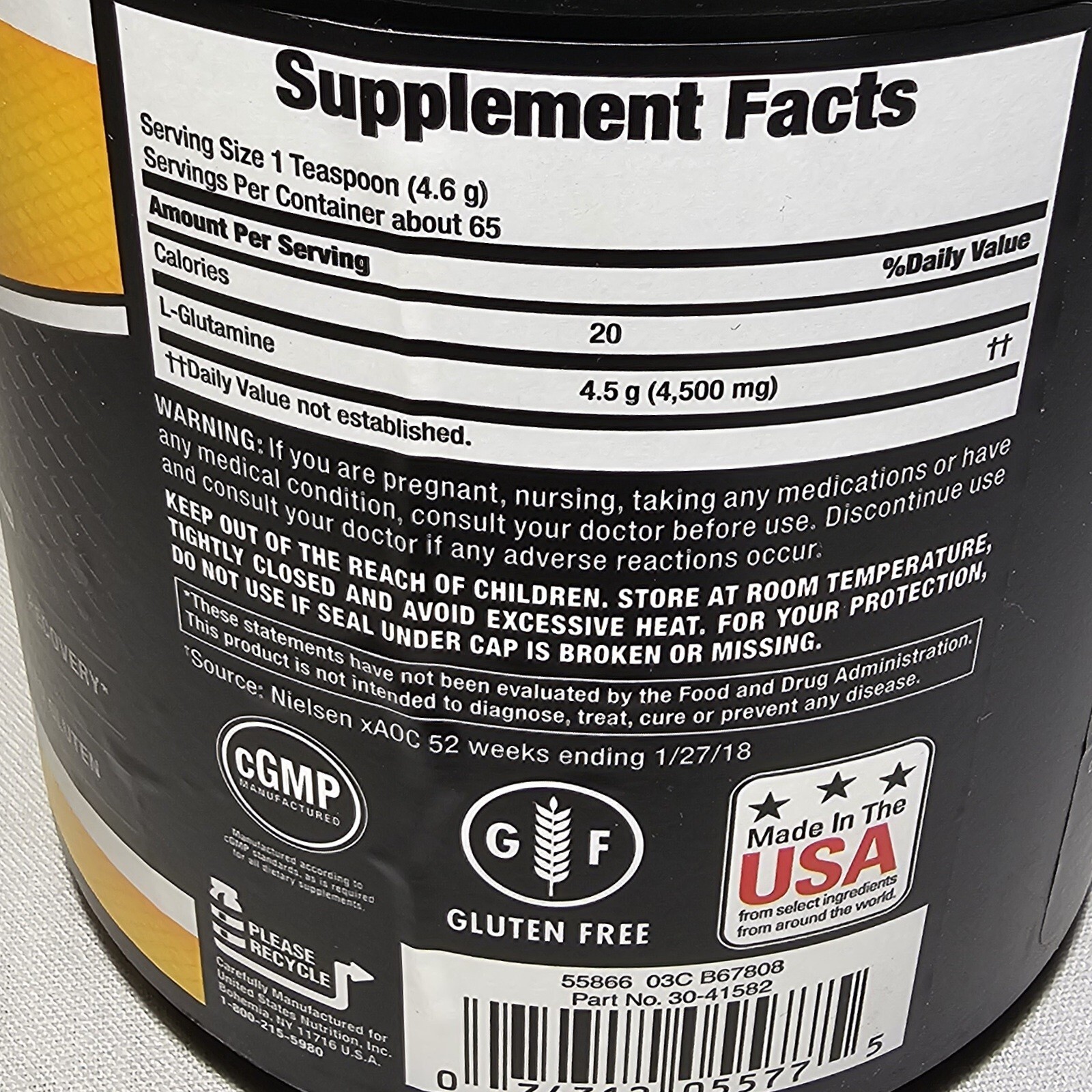Post-Workout Muscle Recovery Glutamine Powder (10.6oz) Works Great