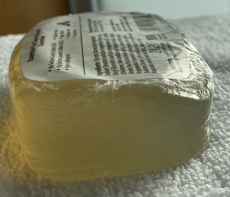 Essentials By Clearly Natural: CUCUMBER GLYCERIN SOAP 4 Oz NEW Lot of 2 Sealed