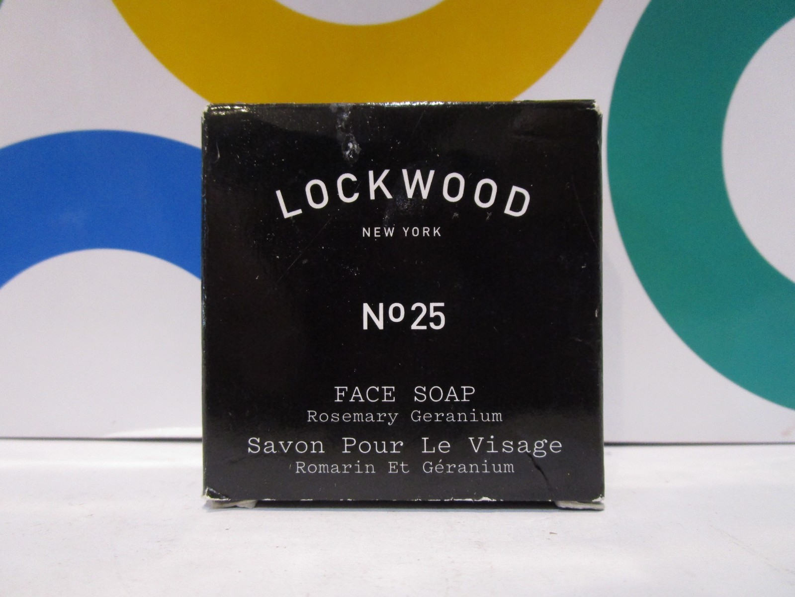 LOCKWOOD NEW YORK ~ No 25 FACE SOAP ~ ROSEMARY GERANIUM ~ 1 OZ