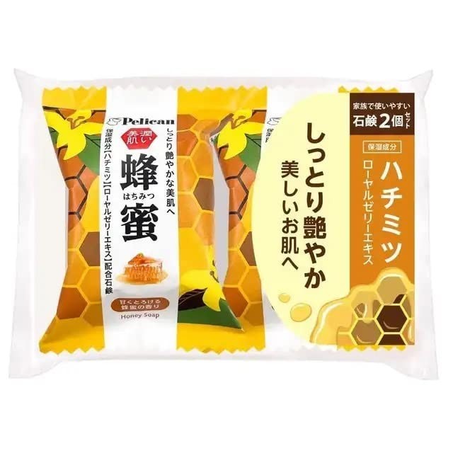 Pelican Honey Soap 2P 80g x2 Moisturizing Body Soap Made in Japan