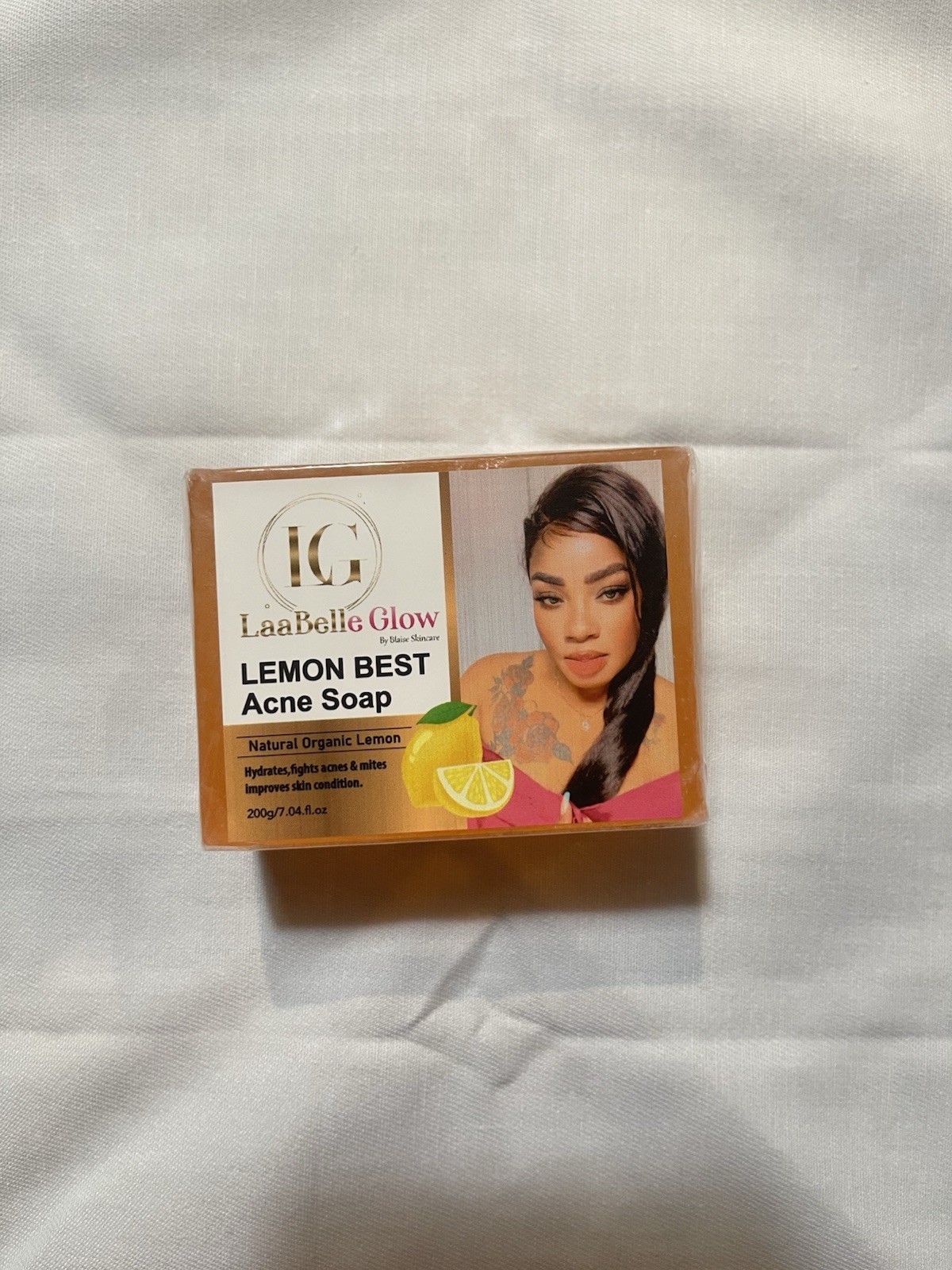 3x Handmade Lemon Soaps Skin Whitening Dark Spots Acne Brightening-Glossy 200G