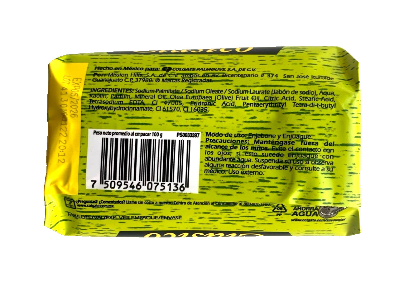 4Pk Palmolive Moisturizing Bar Soap w/Olive Oil 100g/3.5oz