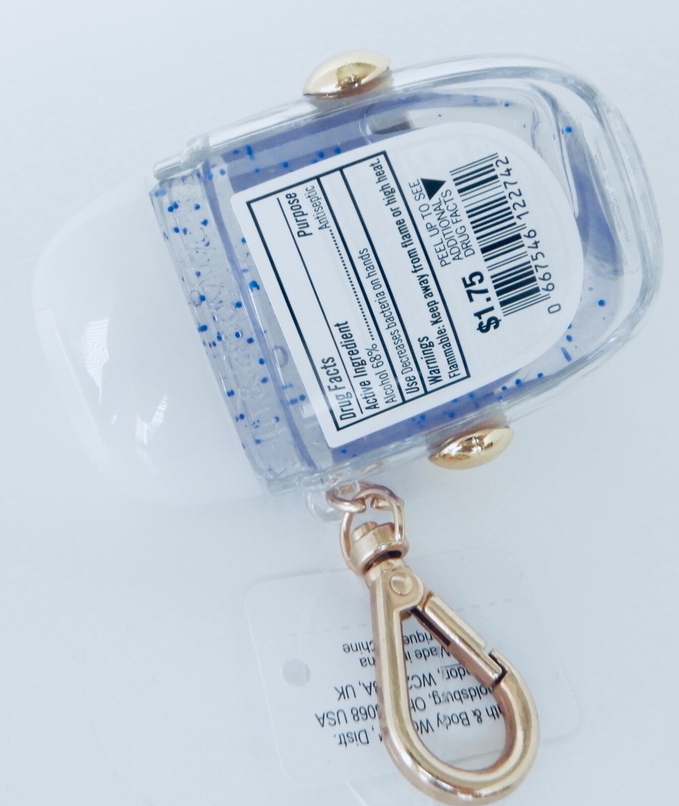 BATH & BODY WORKS CLEAR GOLD DIAMOND ENGAGEMENT RING POCKET |BAC GEL HOLDER NEW!