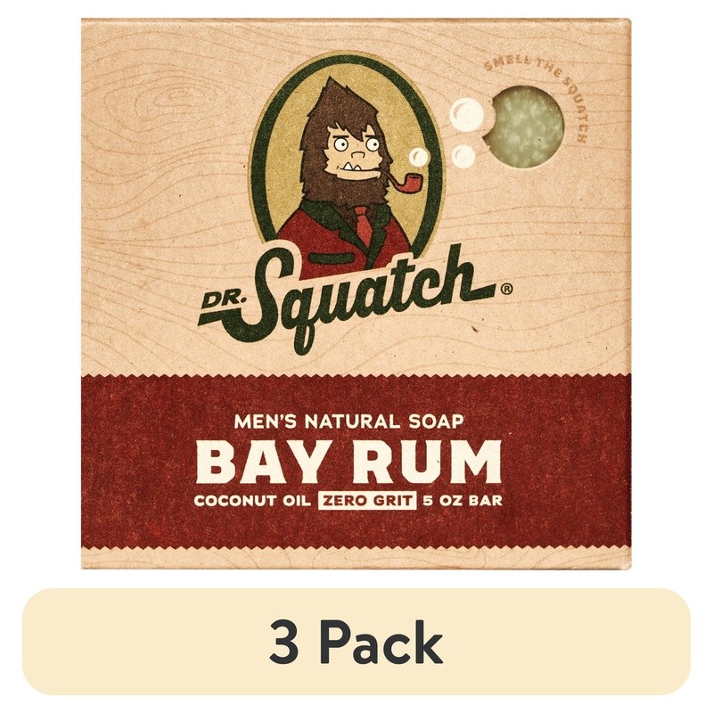 3 Pack Bay Rum Natural Bar Soap Men Handmade Moisturizing Tropical Scent New