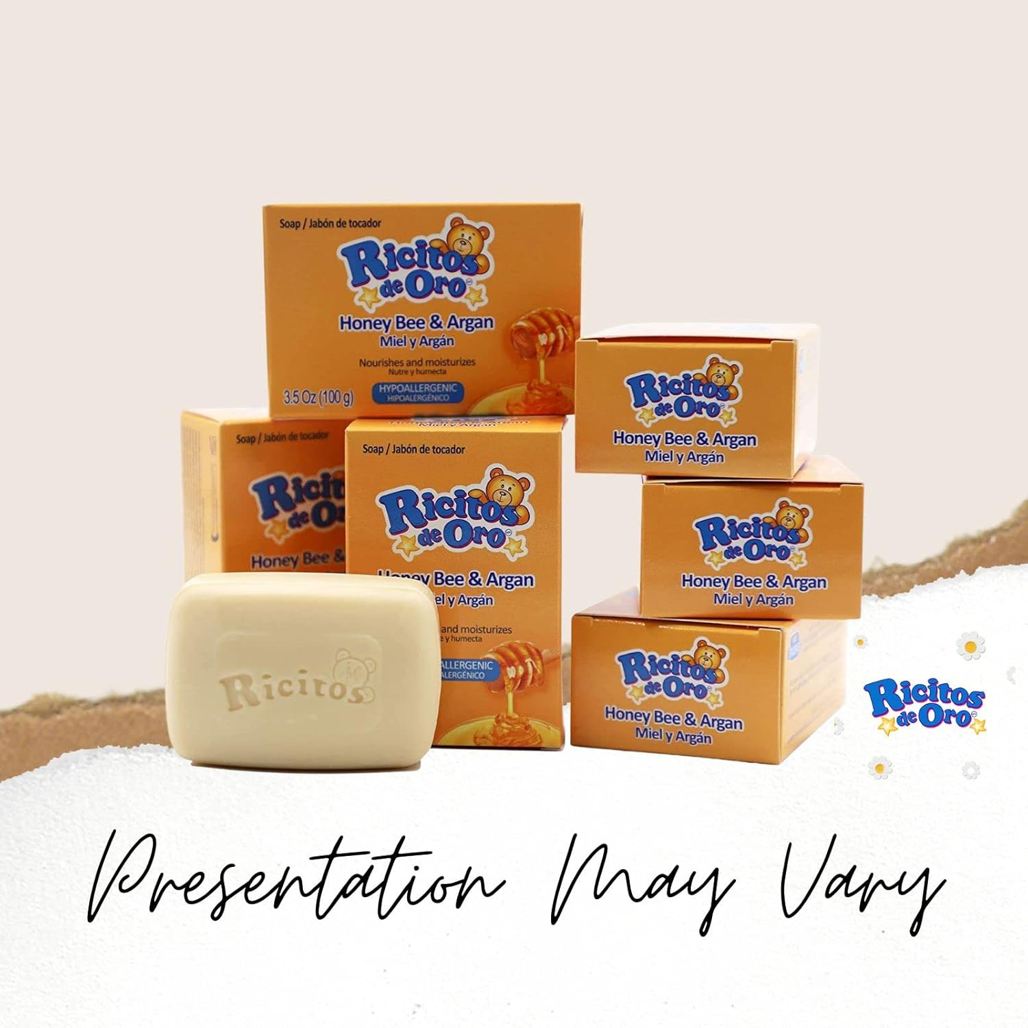 Honey Bee Bar Soap, Hypoallergenic Bar Soap, Assists in Moisturizing Baby’S Skin
