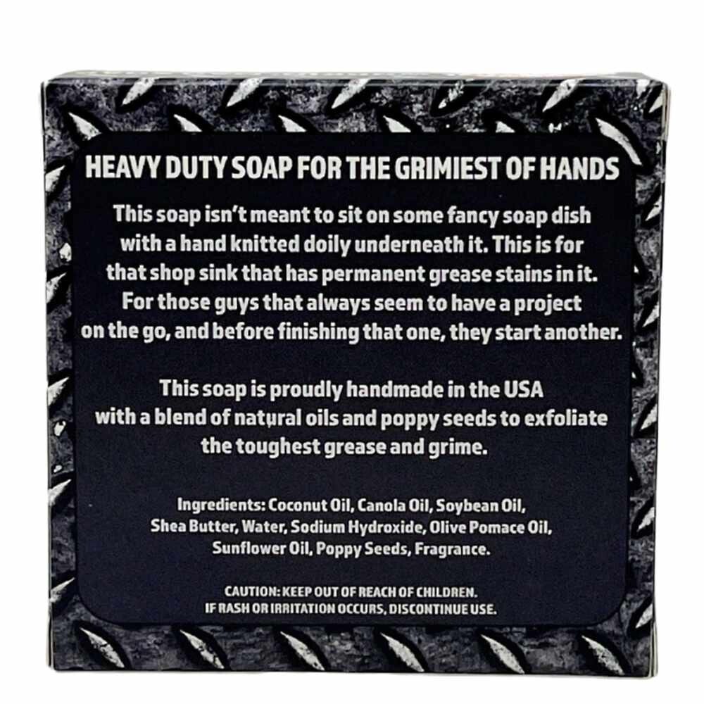 Seriously Shea Workin’ Man Heavy Duty Soap, Orange Citrus & Poppy Seeds
