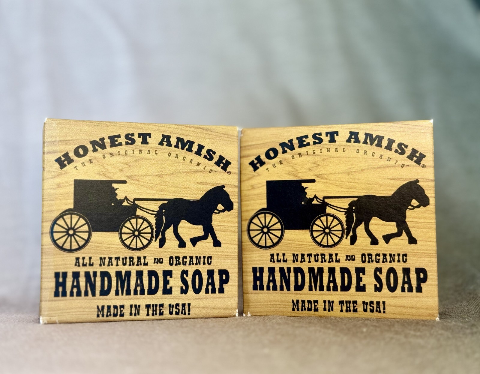 Honest Amish Organic Handmade Soap -Patchouli & Bark 2pack