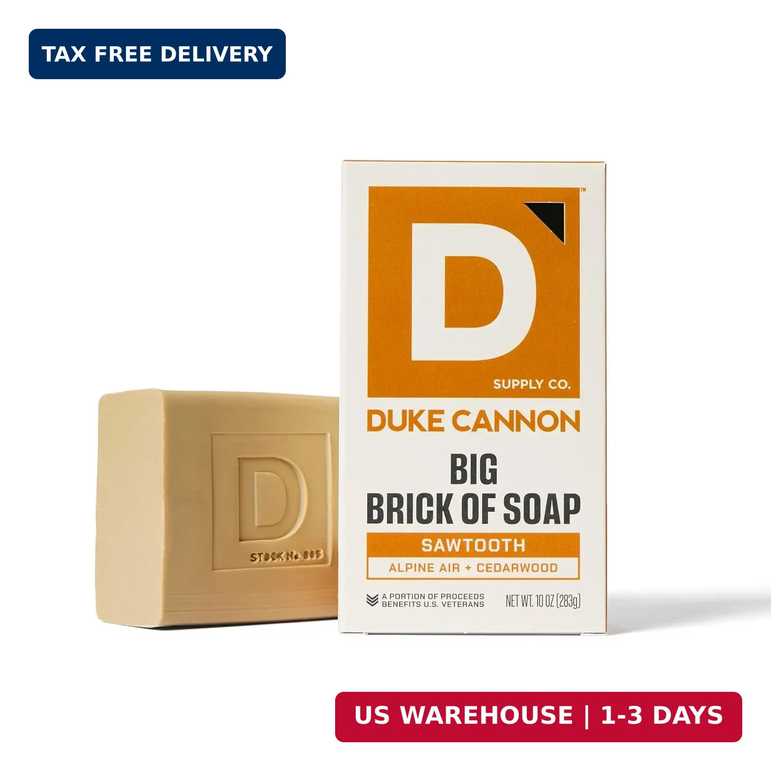 Duke Cannon Supply Co. Extra Large Bar Soap – Men’s Natural Bar Soap with Mascul