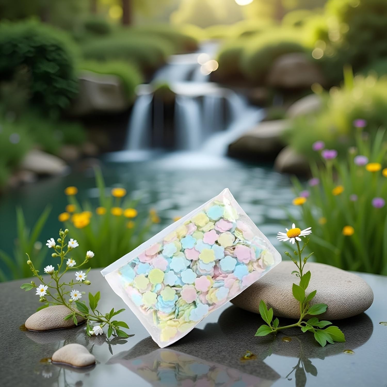 Portable 1000 Multicolor Disposable Soap Sheets – Perfect for Outdoor Adventures