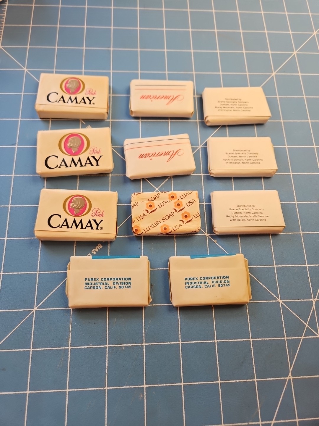 Pink Camay beauty soap bars new old stock Lot Of 11 vintage Purex American Mixed