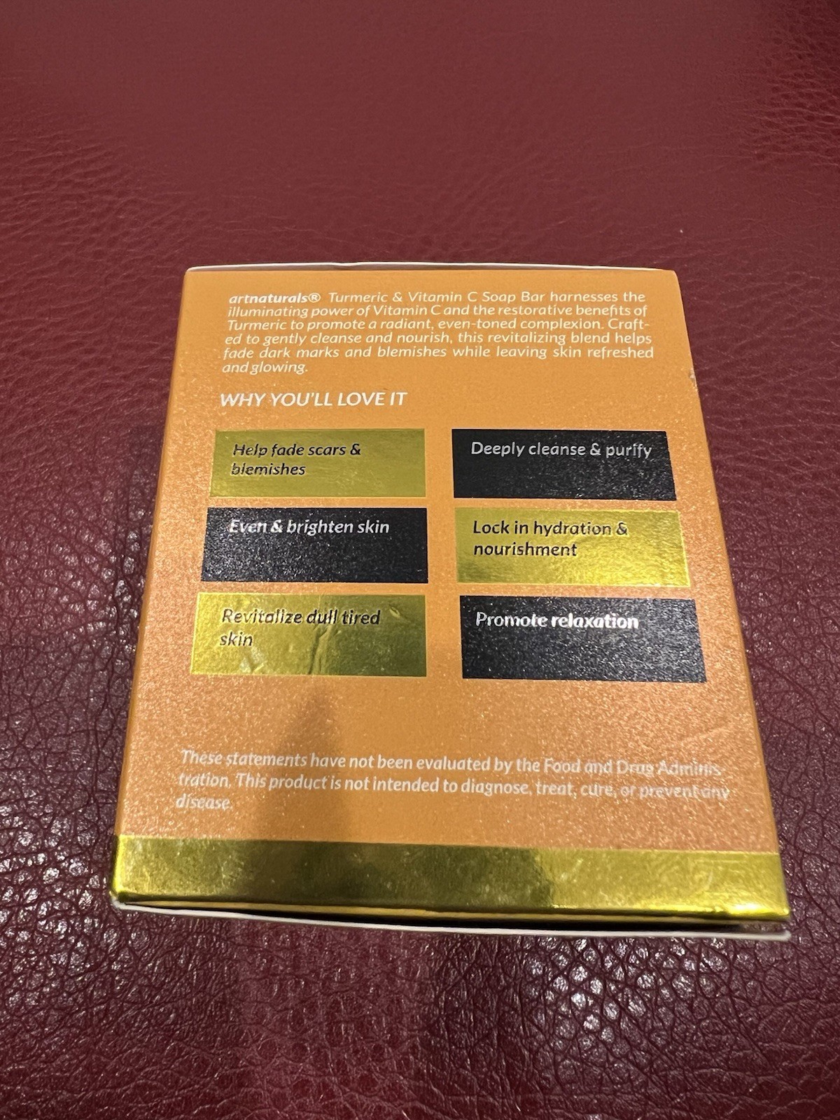 ArtNaturals Turmeric & Vitamin C Soap Bars Brighten Even&Tone Formula