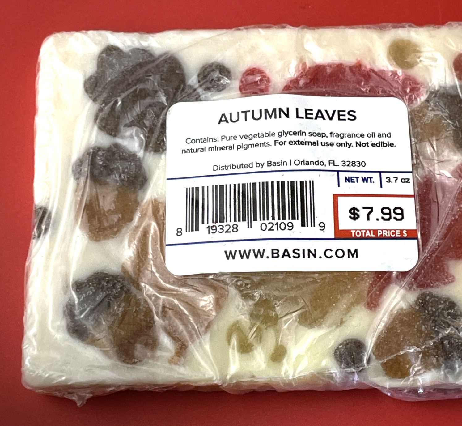 AUTUMN LEAVES BASIN SOAP BAR