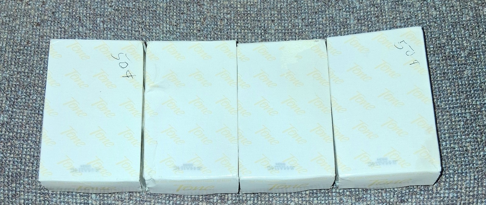 4 TONE Bar Soap – Unknown Scent- Larger 4.5 oz Bars – New ~ Dial Unopened Boxes