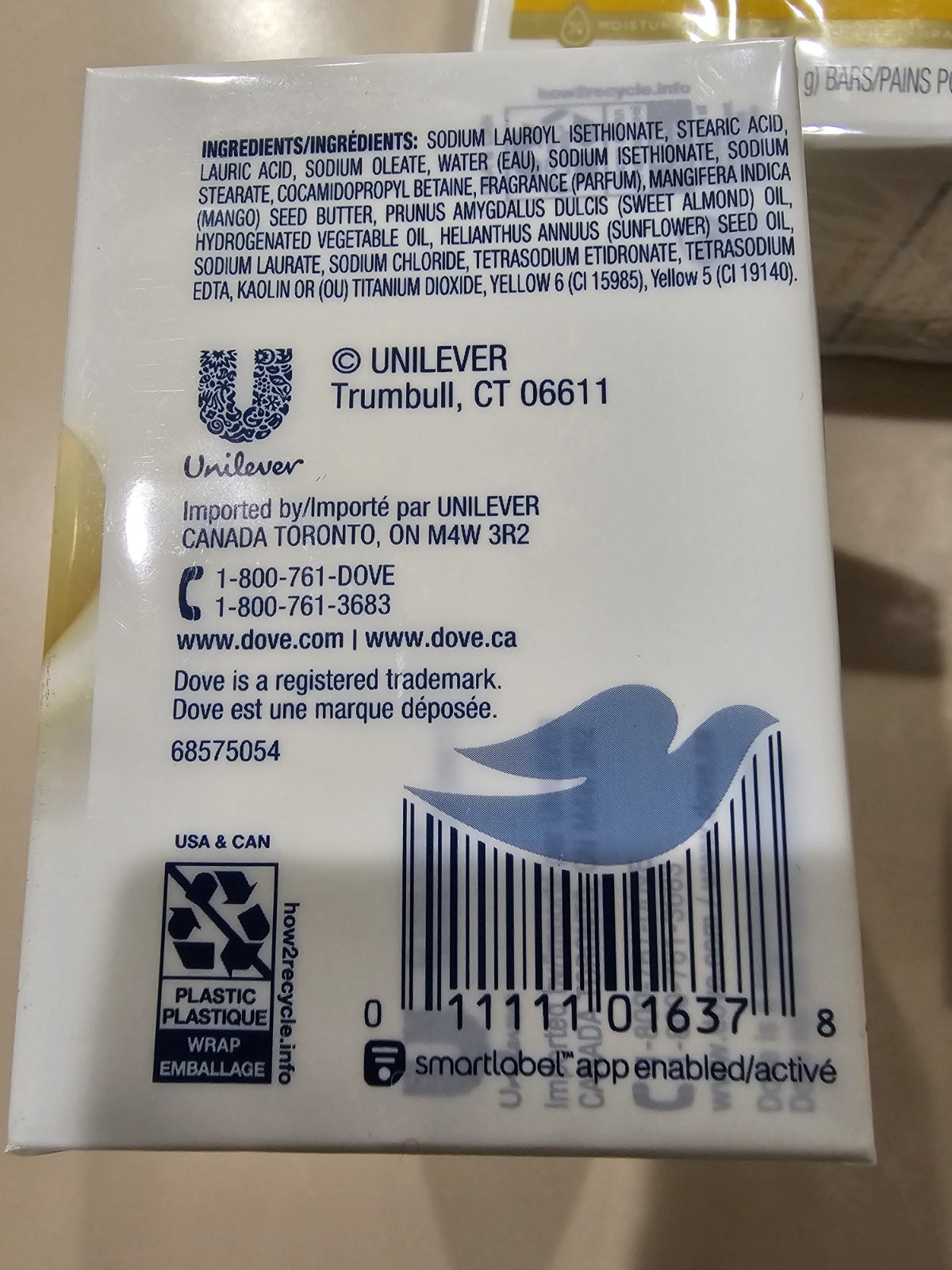 Dove Glowing Mango Almond Butter 15 Bars Soap Lot 5 Packs 3.17 Oz Each Pack