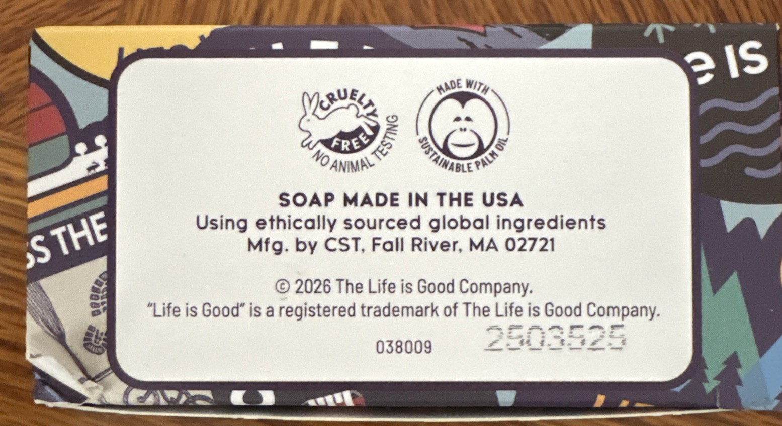 Life Is Good Sandalwood Soap Made In The USA For Men New 3 Bars