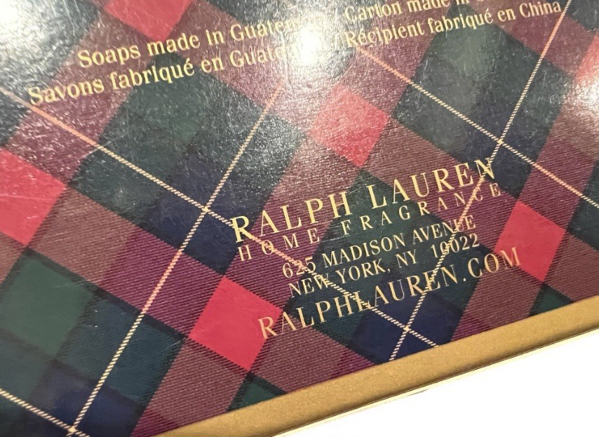 Vintage Ralph Lauren Christmas Set 6 2.9oz ea Holiday Spice Scented Luxury Soaps