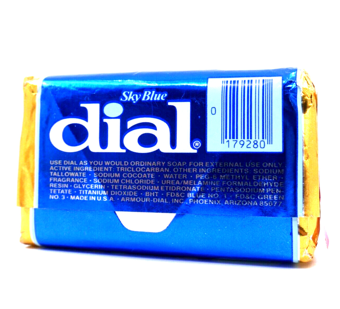 1 Vintage 80s DIAL SKY BLUE Bar Soap 5oz Each NEW OLD STOCK NEW Sealed