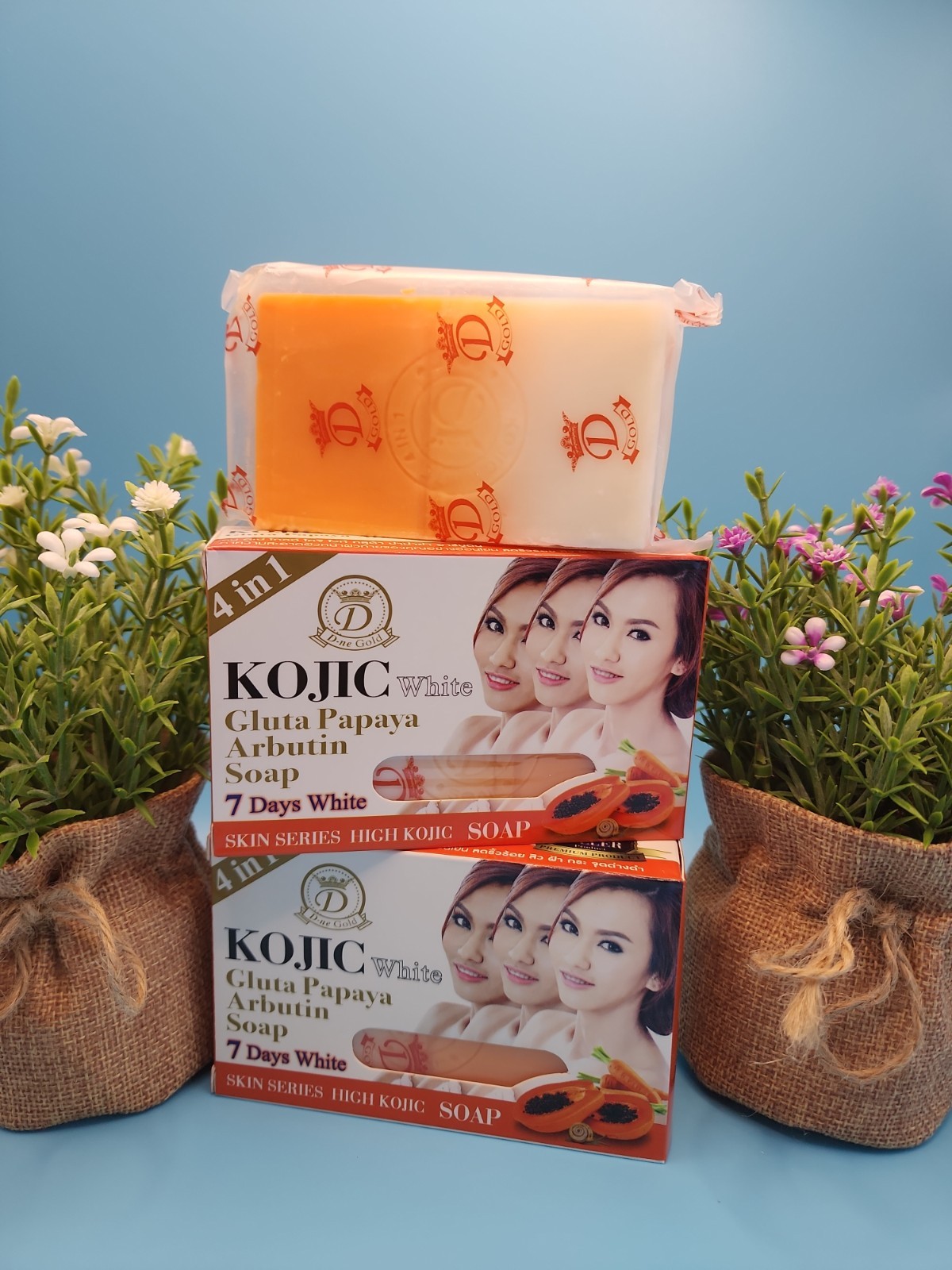 2X Kojic white Gluta Papaya Arbutin 7days White Soap 160g 4 in 1 💯% Authentic