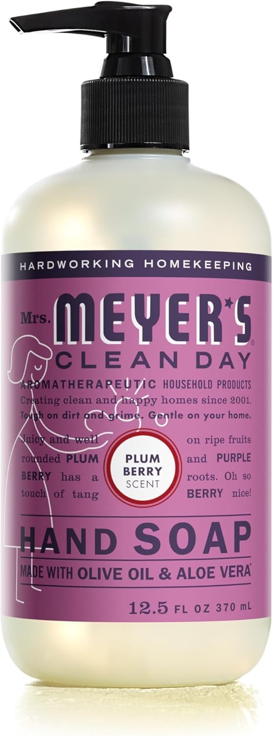 Mrs. Meyer’s CLEAN DAY Liquid Hand Soap PLUM BERRY Scent 12.5 Fl Oz Pump NEW