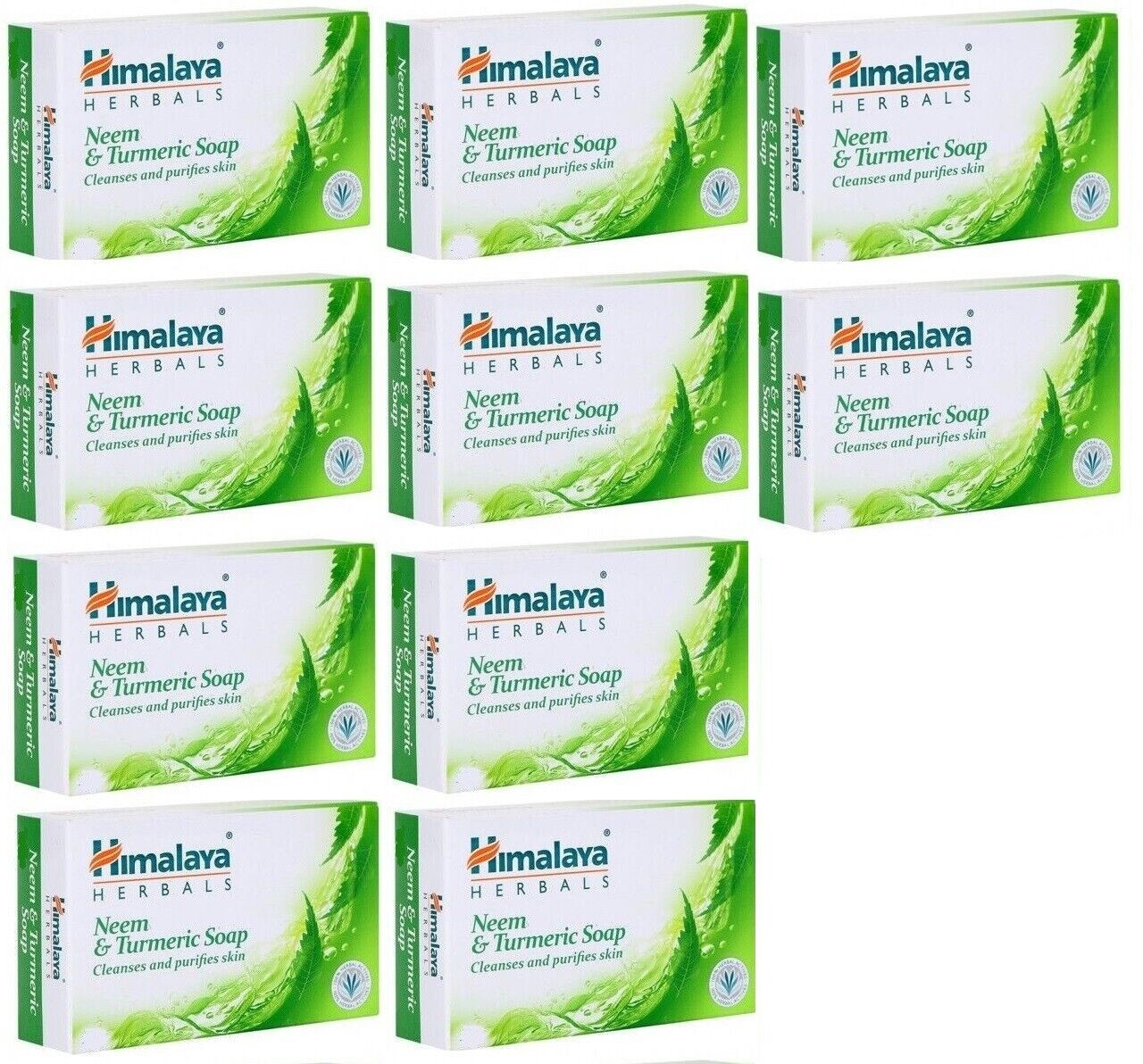 10 X Himalaya Herbals Neem & Turmeric Soap 75 gms FREE SHIP