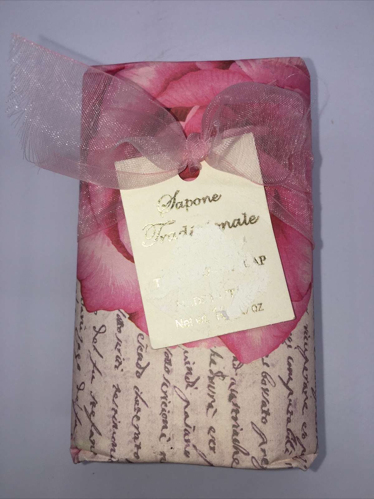 SAPONE TRADIZIONALE Traditional Italian Soap Bouquet 300g E Made In Italy