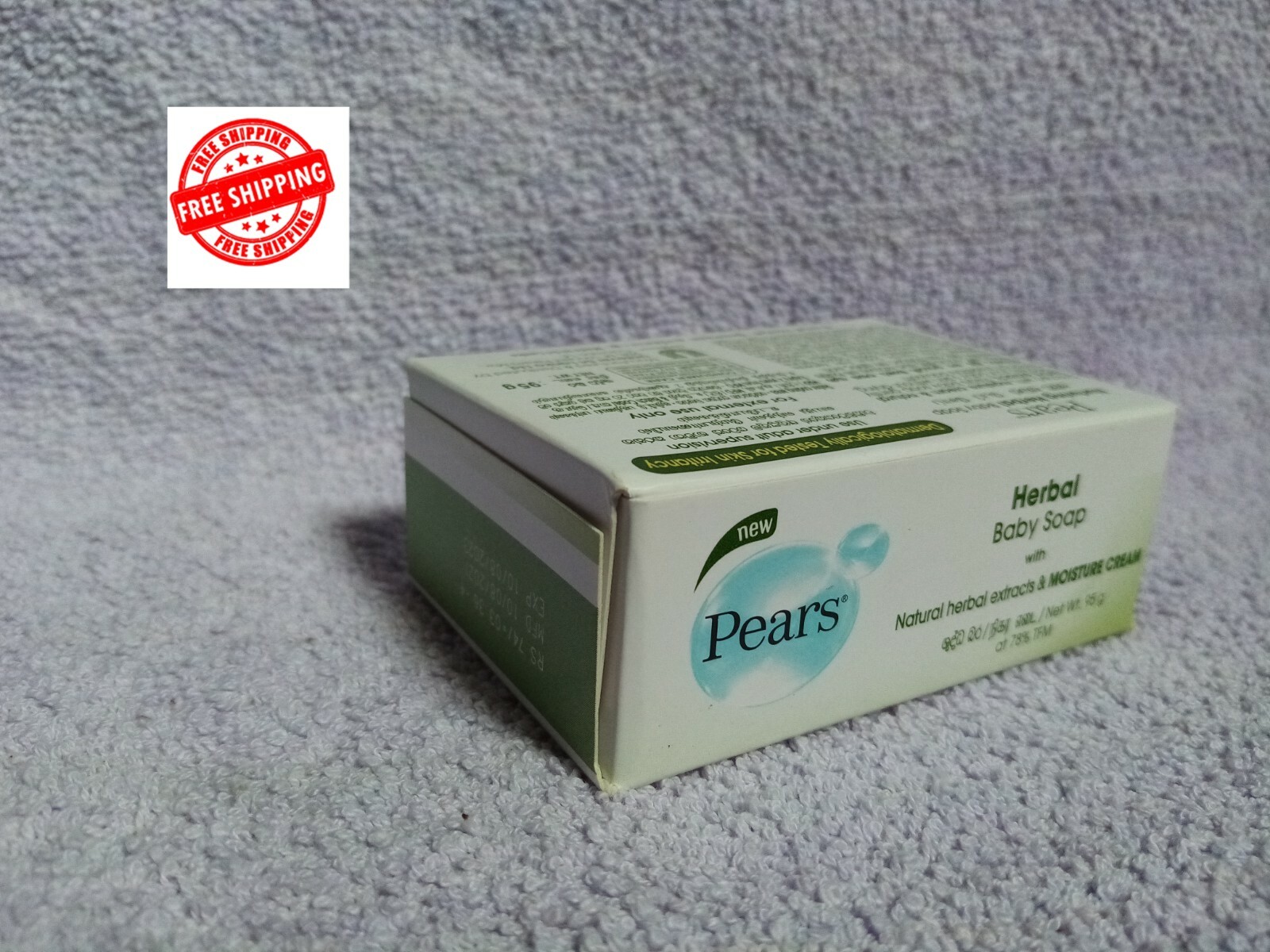 Soap Pears Baby Moisture Natural Herbal PEARS Germ Killing BABY SOAP Pure Soft