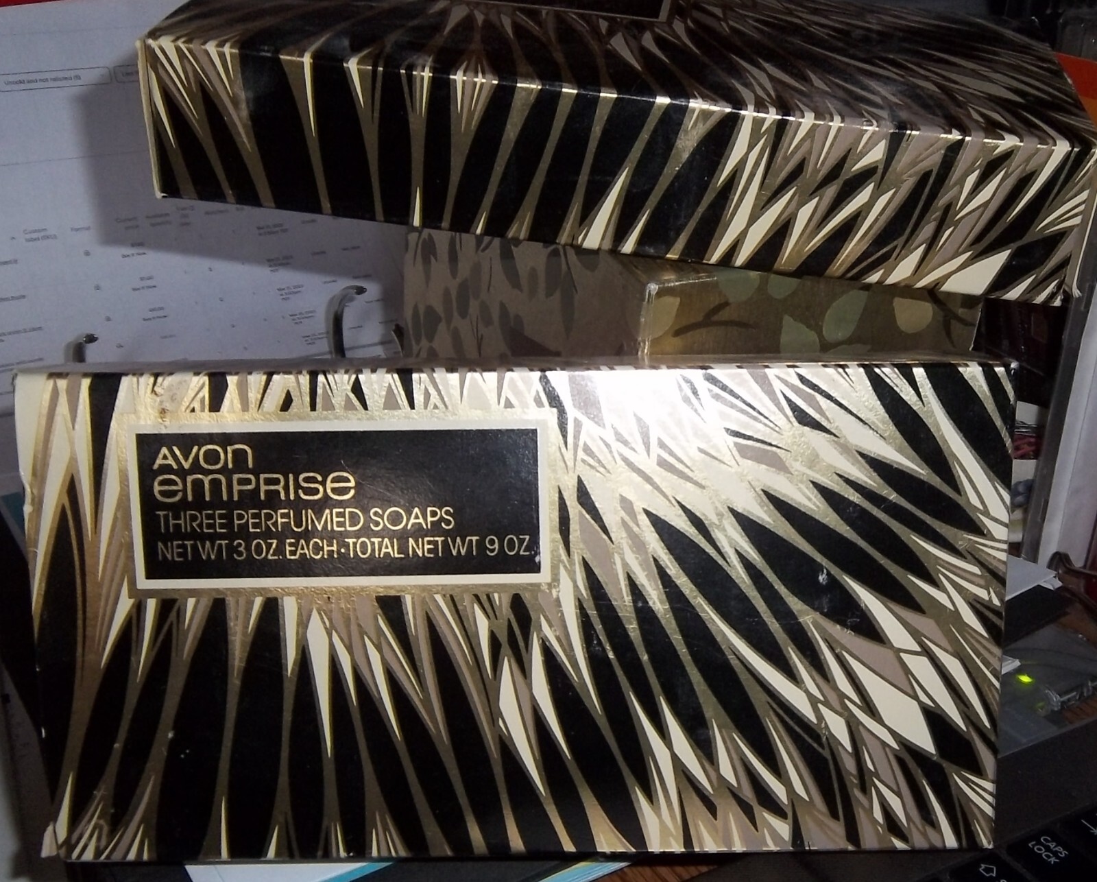 Avon Set of 3 Emprise Soap Bars Perfumed Soaps (3 oz ea) 2 boxes (Total 6 soap)