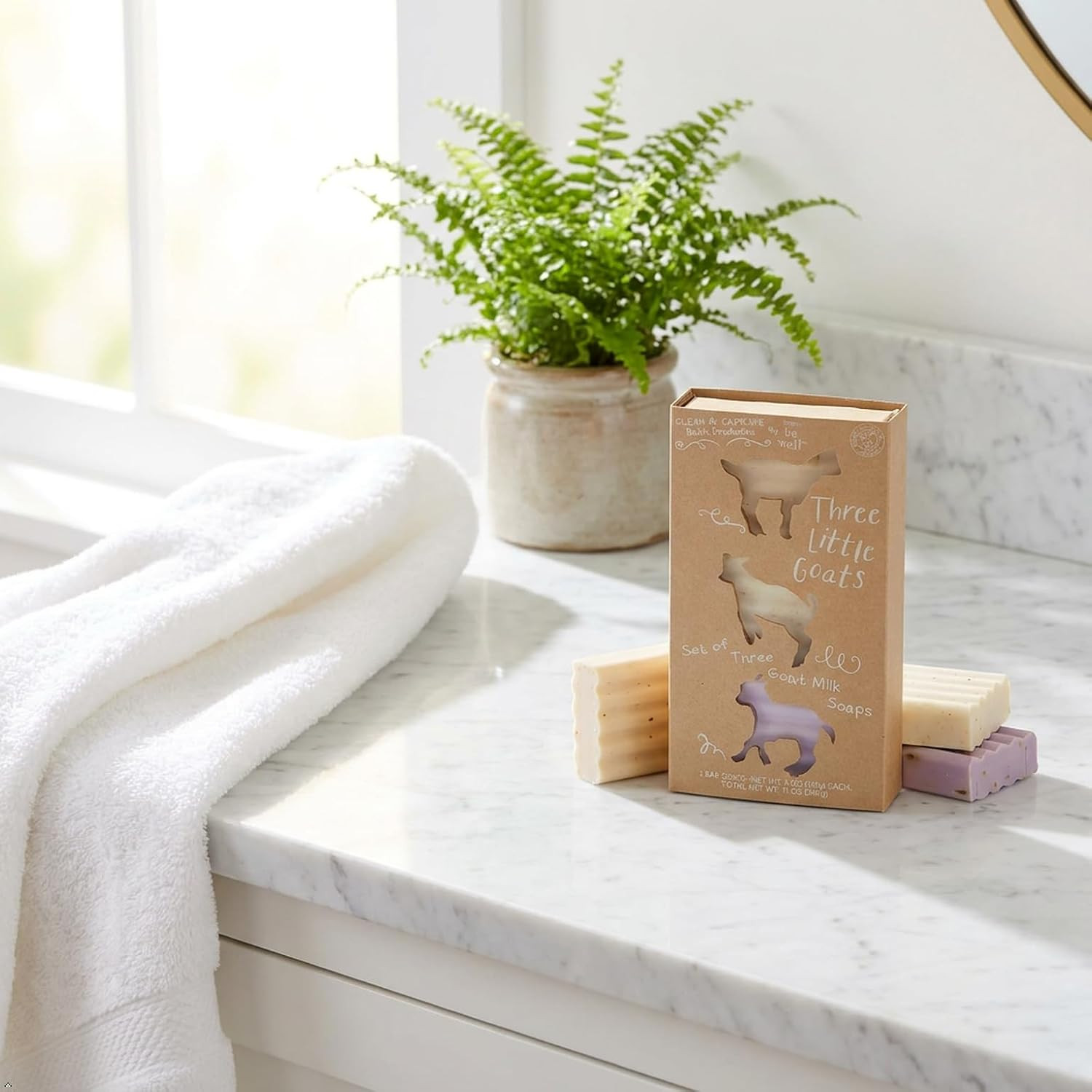 San Francisco Soap Company Simply Be Well Three Little Goats Goat Milk Soap Gift