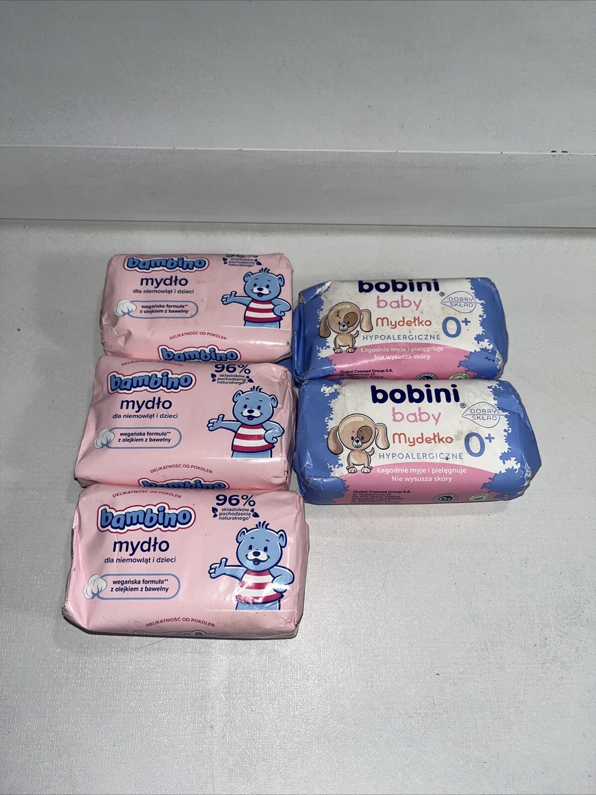 Lot Of 5 Sealed Bambino Baby Soap Bars